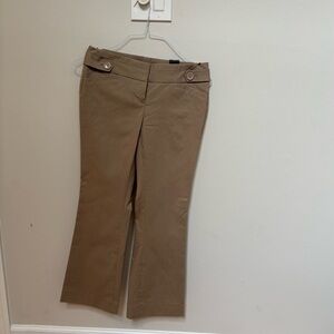The Limited Tan Boot Cut Pants